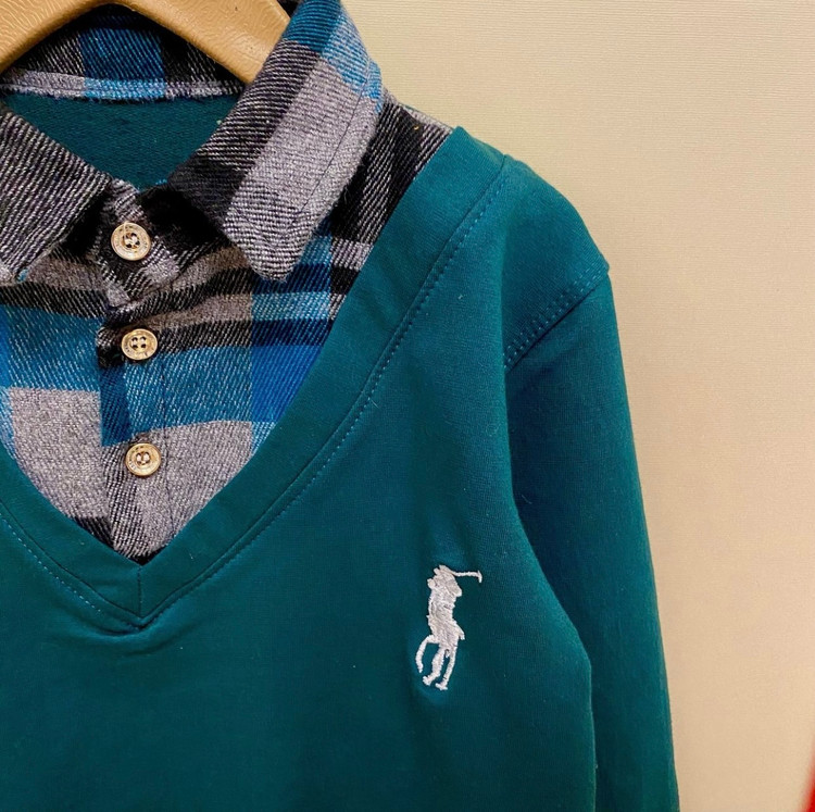 بلوز یقه دار پسرانه