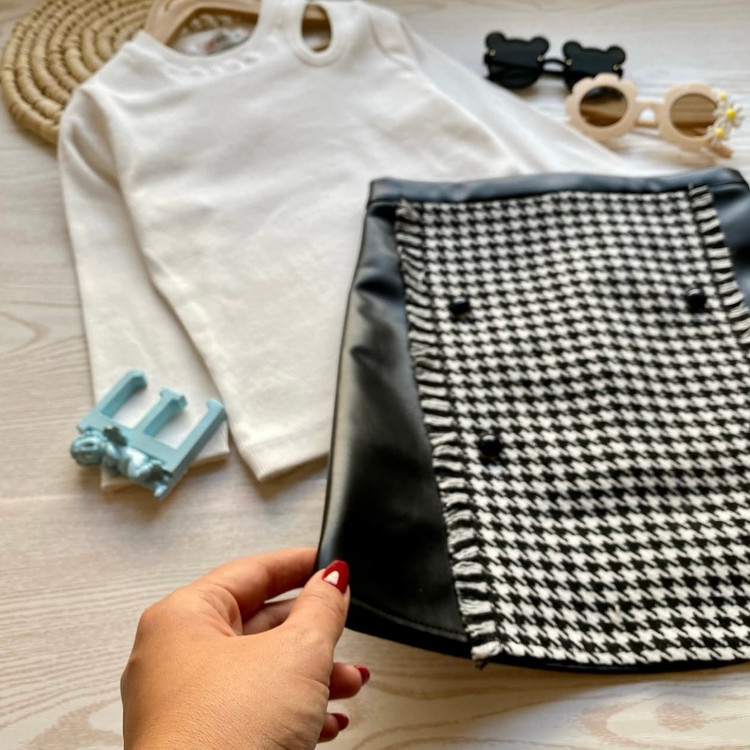 دامن چرم دخترانه