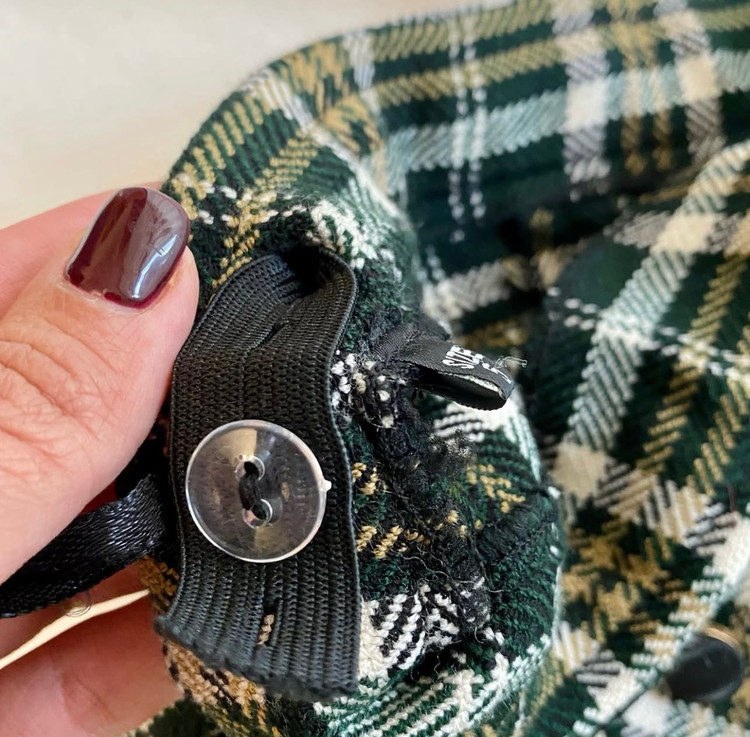 دامن چهارخونه پاییزی