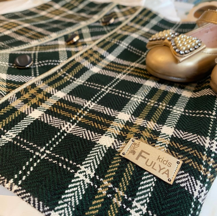 دامن چهارخونه پاییزی