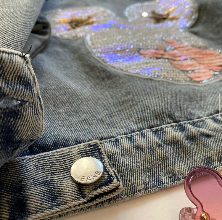 کت جین دخترانه طرح مینی وارداتی