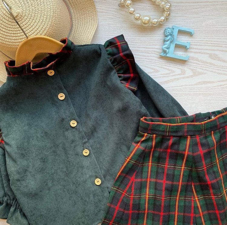 شومیز دامن دخترانه