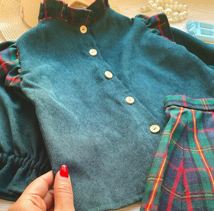 شومیز دامن دخترانه