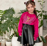 دامن چرم دخترانه
