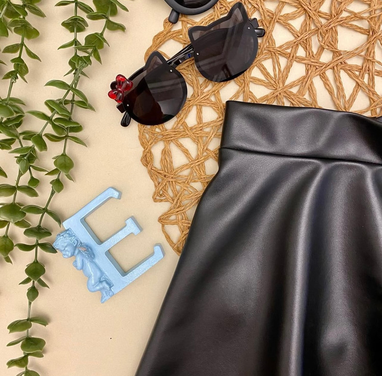 دامن چرم دخترانه