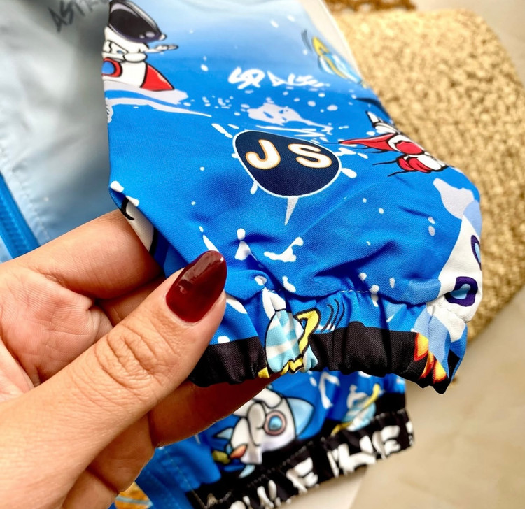 بارانی پسرانه طرح فضانورد 2 الی 8 سال