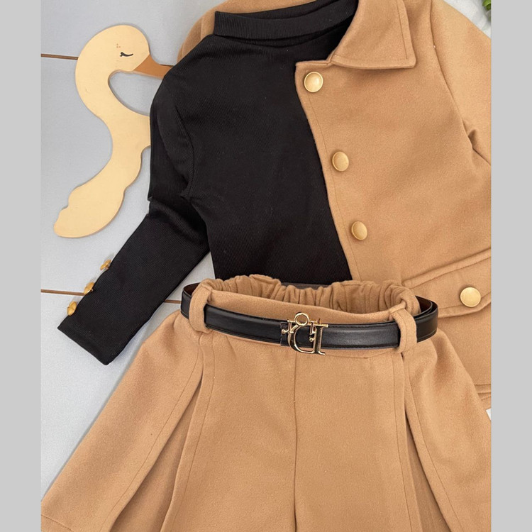 کت و شلوارک فوتر دخترانه 3 تا 10 سال