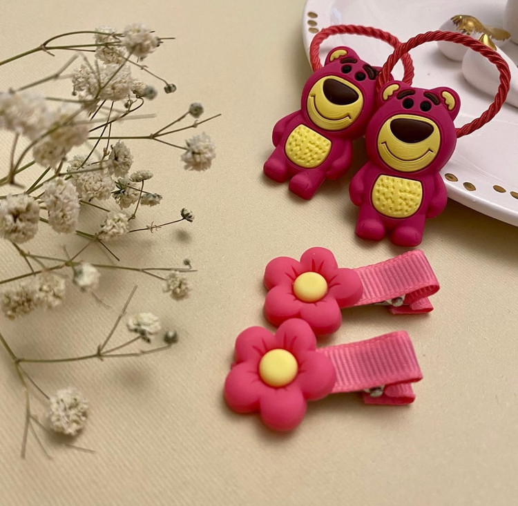 پک اکسسوری گیره انبری و کش عروسکی