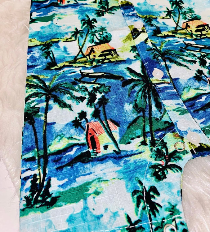 رامپر پسرانه طرح هاوایی