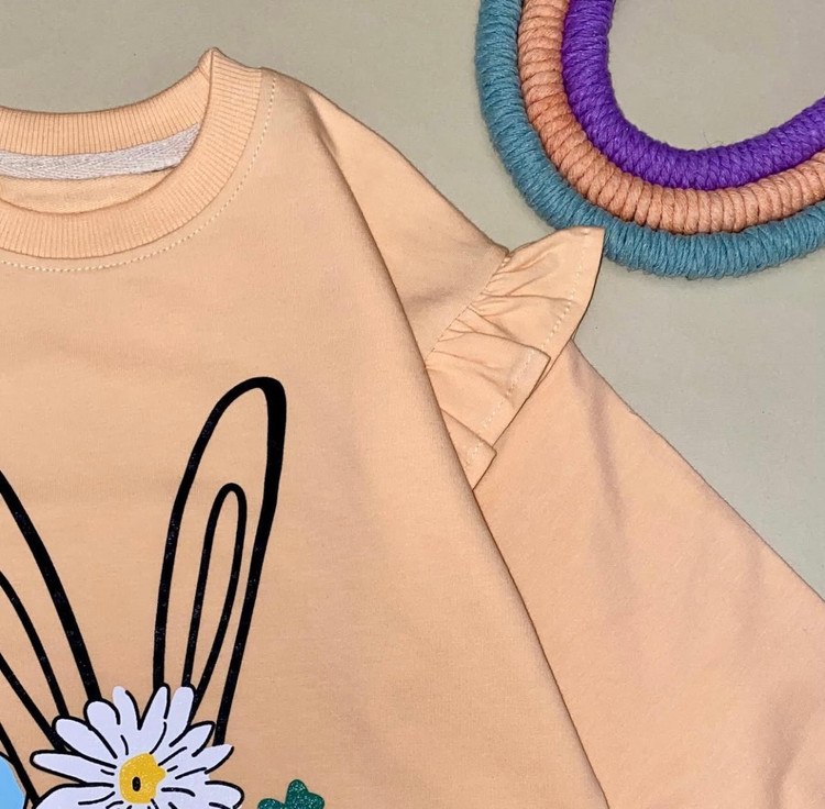 بلوز دخترانه طرح خرگوش 3 الی 9 سال