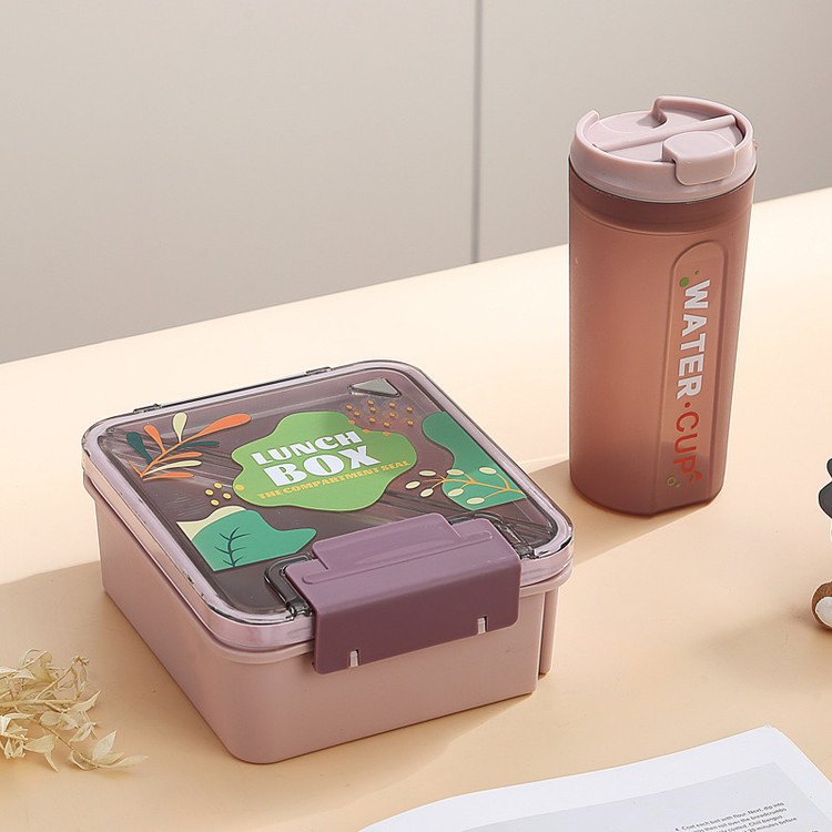 لانچ باکس وارداتی به همراه بطری آب