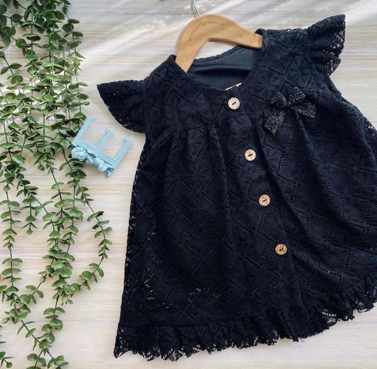 سارافون دخترانه مشکی