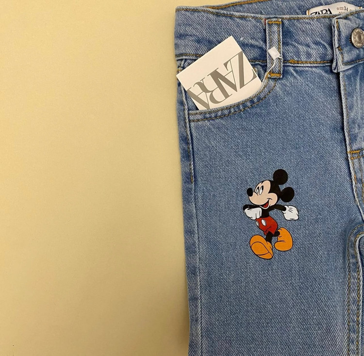 شلوار پسرانه جین میکی موس