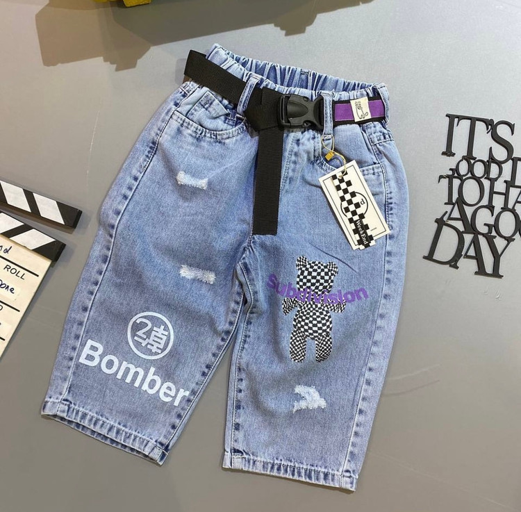 شلوارک بچگانه جین اسپرت