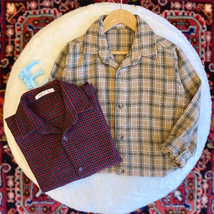 پیراهن پسرانه پشمی چهارخونه