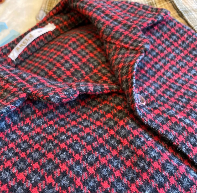 پیراهن پسرانه پشمی چهارخونه