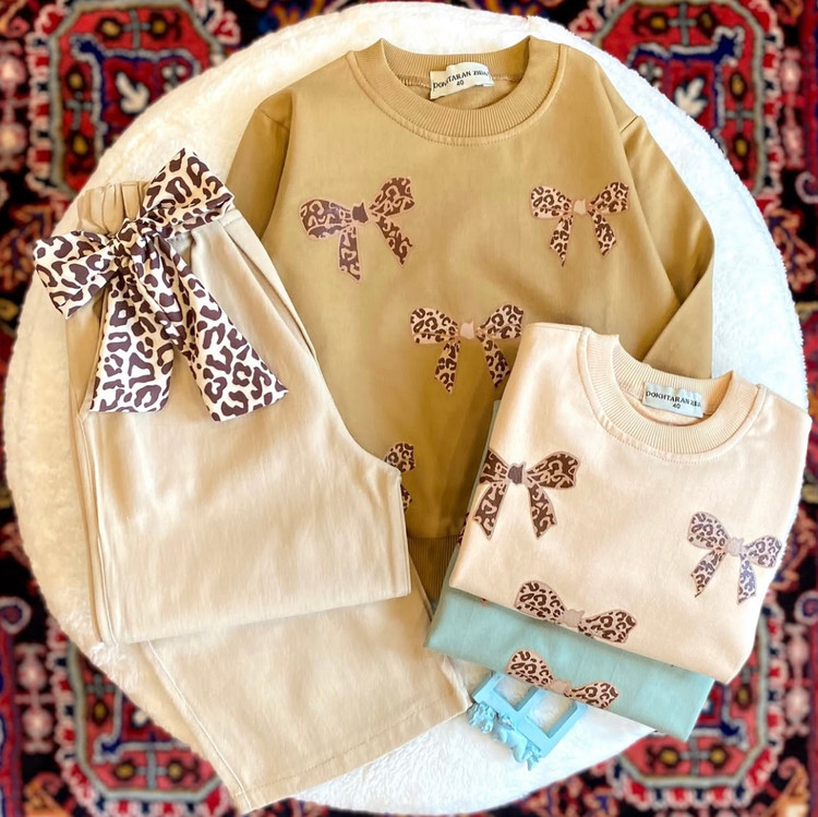 ست بلوز شلوار دخترانه چهارتیکه