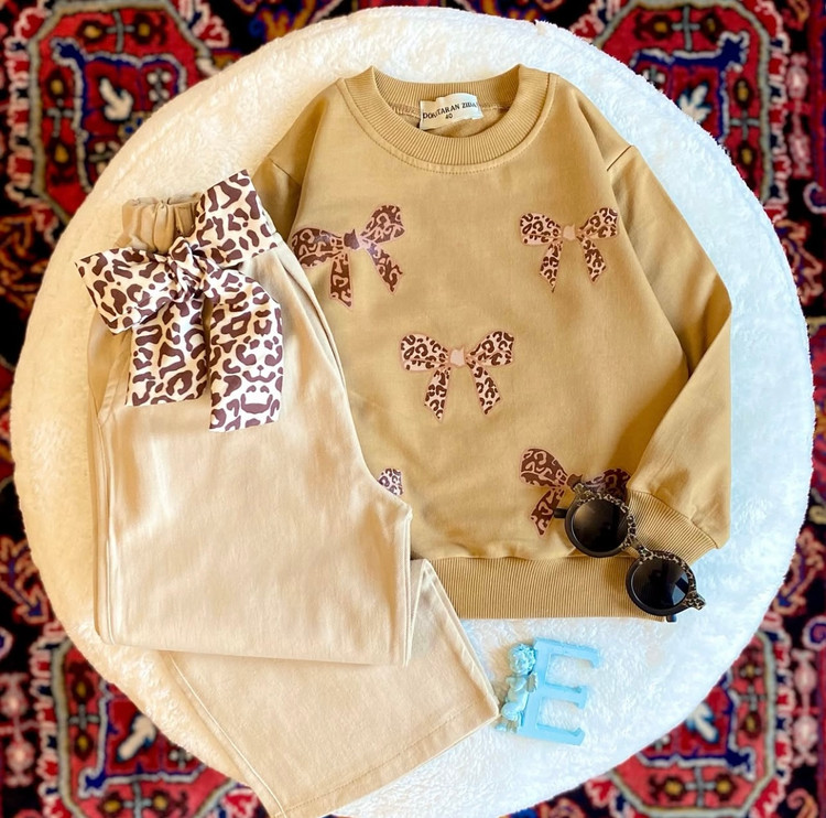 ست بلوز شلوار دخترانه چهارتیکه