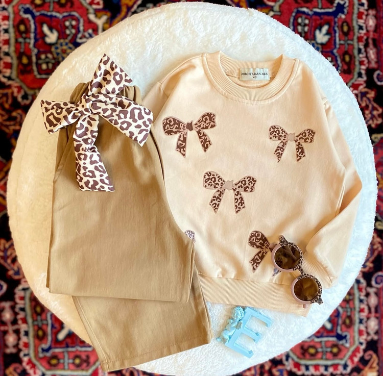 ست بلوز شلوار دخترانه چهارتیکه