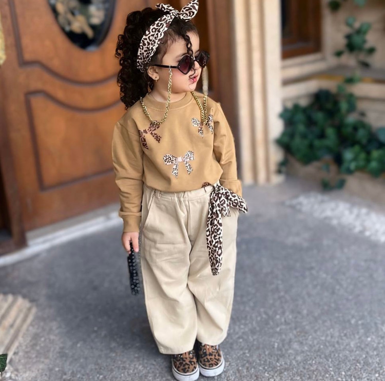 ست بلوز شلوار دخترانه چهارتیکه