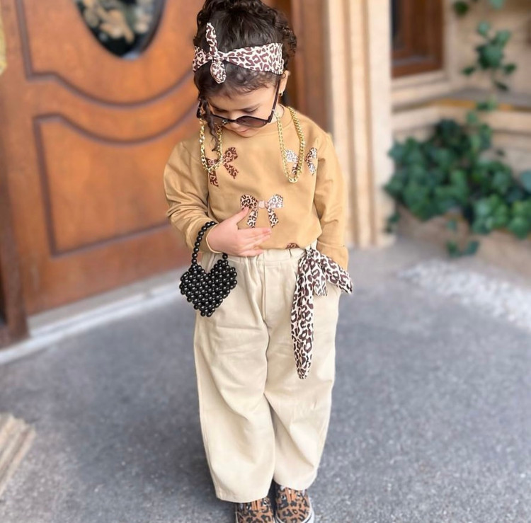 ست بلوز شلوار دخترانه چهارتیکه