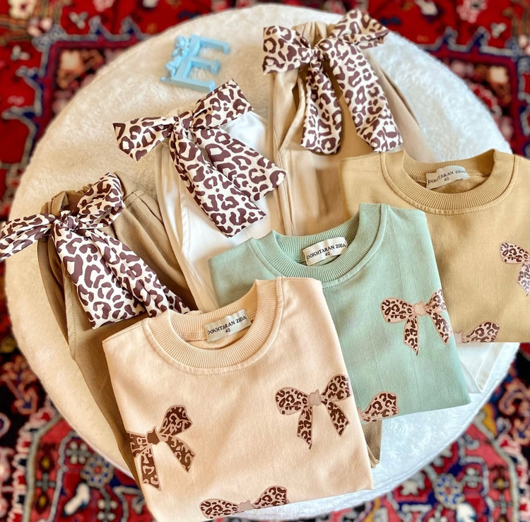 ست بلوز شلوار دخترانه چهارتیکه