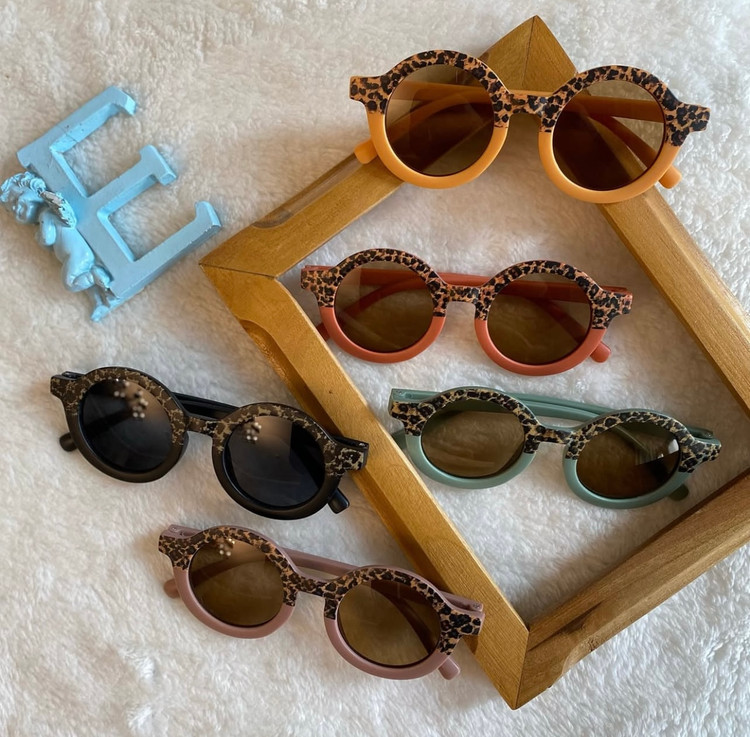 عینک بچگانه وارداتی طرح پلنگی