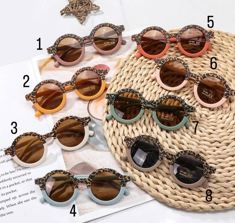 عینک بچگانه وارداتی طرح پلنگی