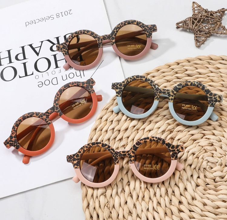 عینک بچگانه وارداتی طرح پلنگی