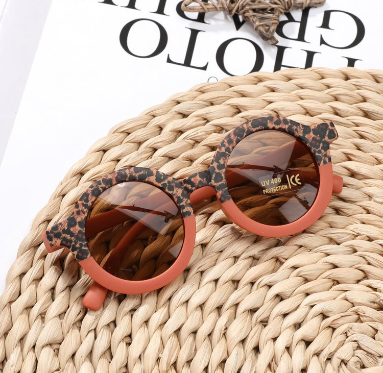 عینک بچگانه وارداتی طرح پلنگی