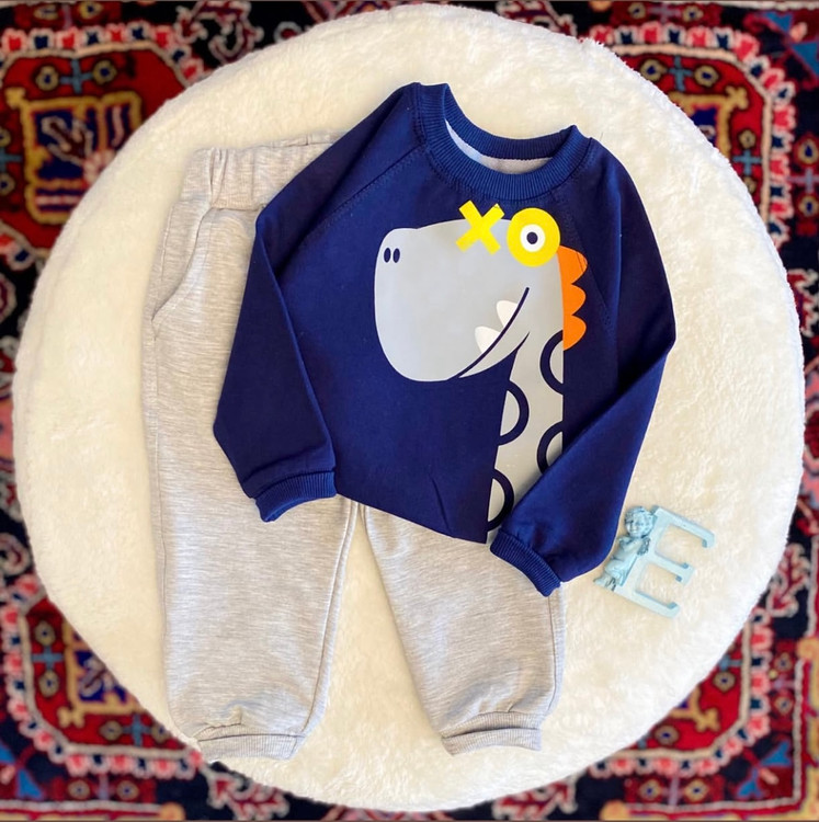 ست دوتیکه پسرانه طرح دایناسور