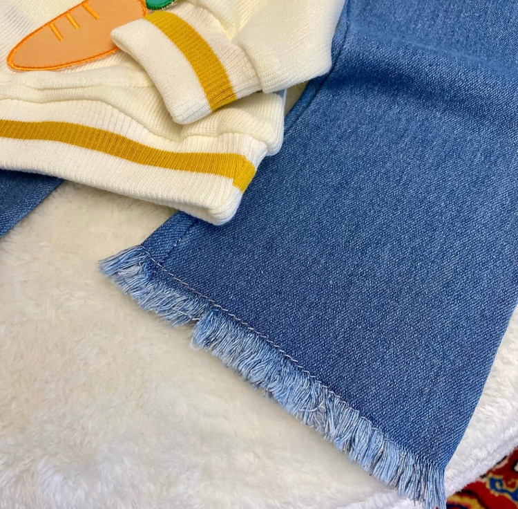 ست دوتیکه هودی شلوار دخترانه وارداتی