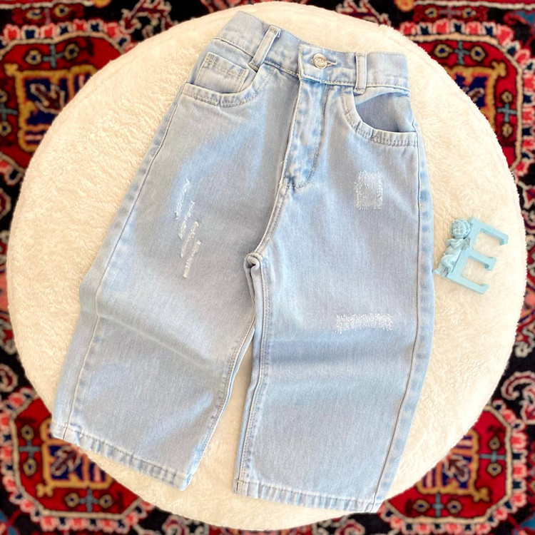 شلوار بگ دخترانه جین