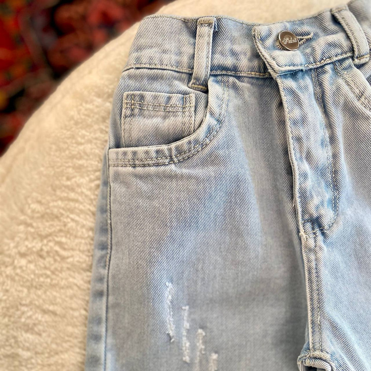 شلوار بگ دخترانه جین