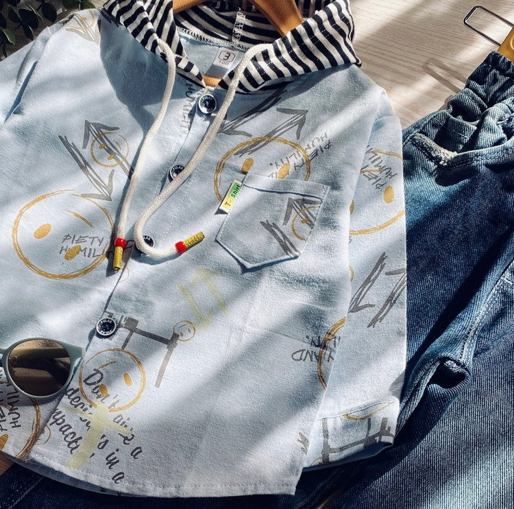 پیراهن پسرانه وارداتی 1 الی 4 سال