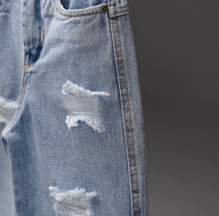 شلوار دخترانه جین زاپدار 3 الی 12 سال