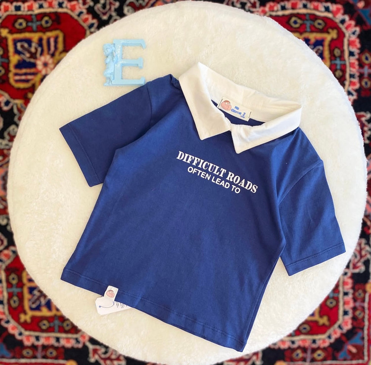 تیشرت اسپرت یقه بلایزر 2 الی 6 سال