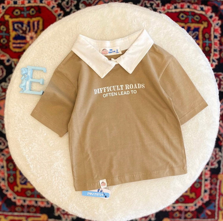 تیشرت اسپرت یقه بلایزر 2 الی 6 سال