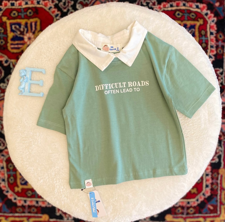 تیشرت اسپرت یقه بلایزر 2 الی 6 سال