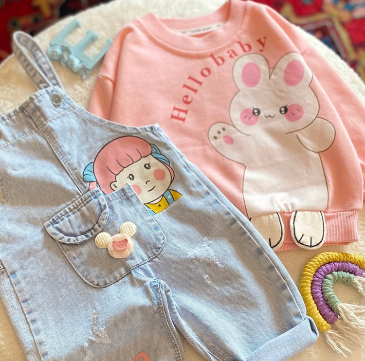 بیلر جین دخترانه 1 الی 5 سال