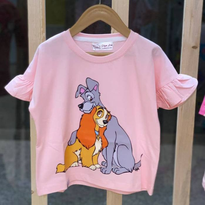 کراپ دخترانه آستین چین 3 الی 10 سال