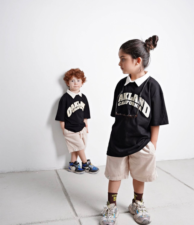 تیشرت یقه بلایز اوکلند 1 الی 10 سال