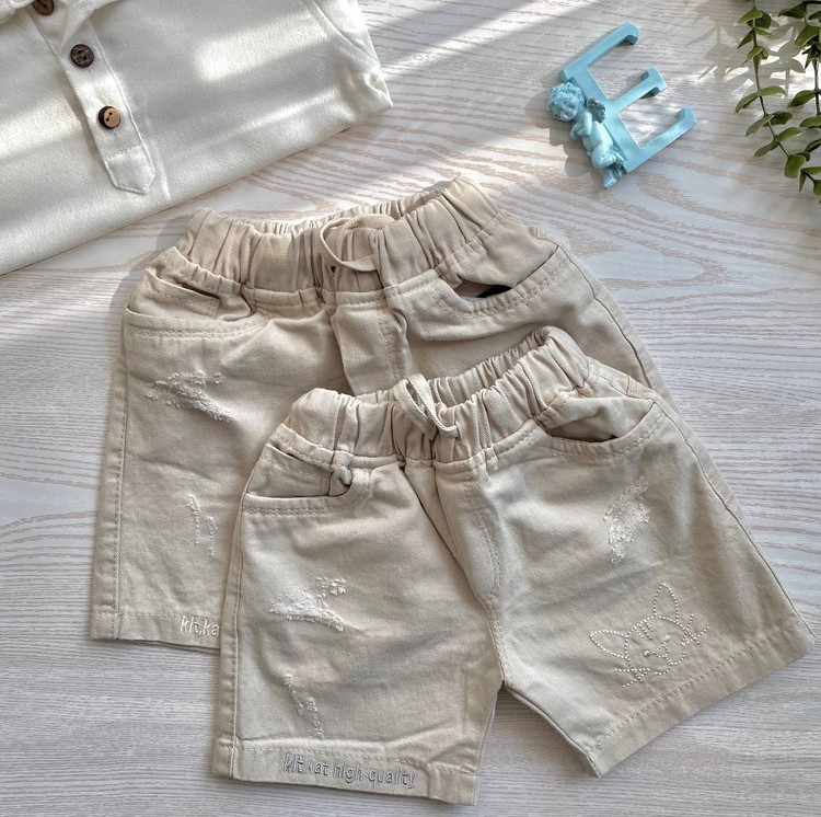 شورتک دخترانه کتان 1 الی 10 سال