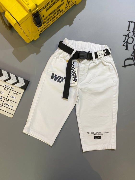 شلوارک کتان اسپرت 2 الی 10 سال