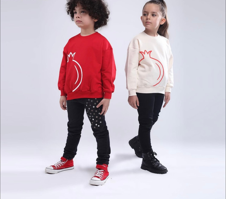 بلوز دورس بچگانه با طرح انار