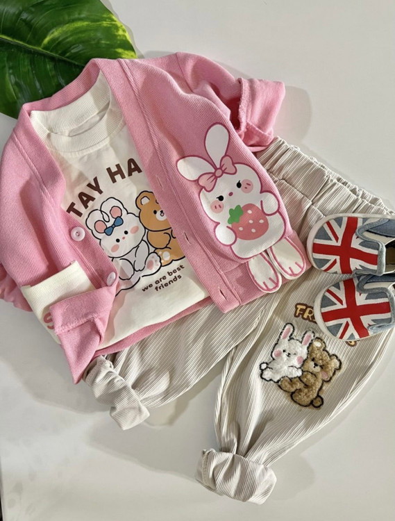 ست سه تیکه دخترانه وارداتی