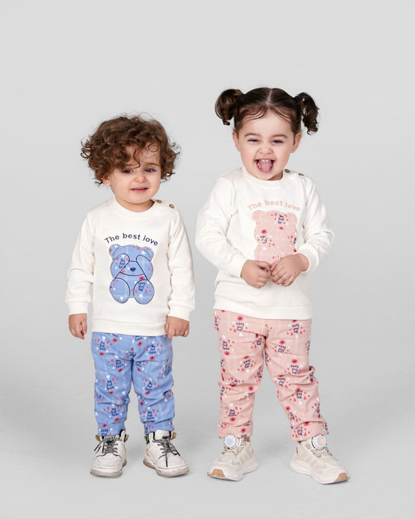 ست دوتیکه بلوز شلوار نوزادی 6 الی 24 ماه