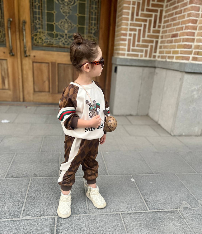 ست دوتیکه بلوز شلوار وارداتی 1 الی 5 سال