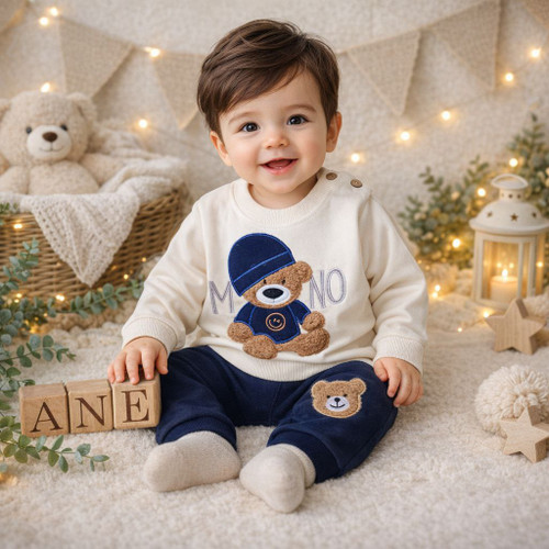 ست بلوز شلوار نوزادی تدی