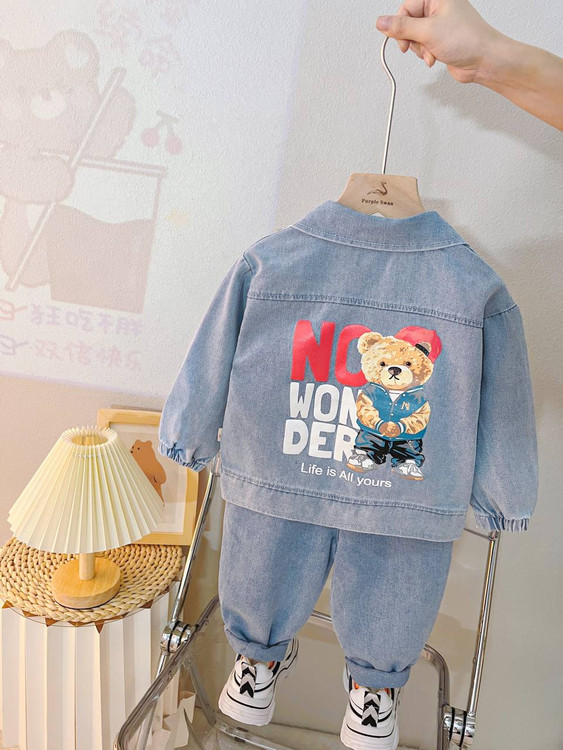 ست سه تیکه جین وارداتی 1 الی 5 سال